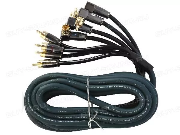 Межблочный кабель KICX DRCA45 4RCA-4RCA 5м